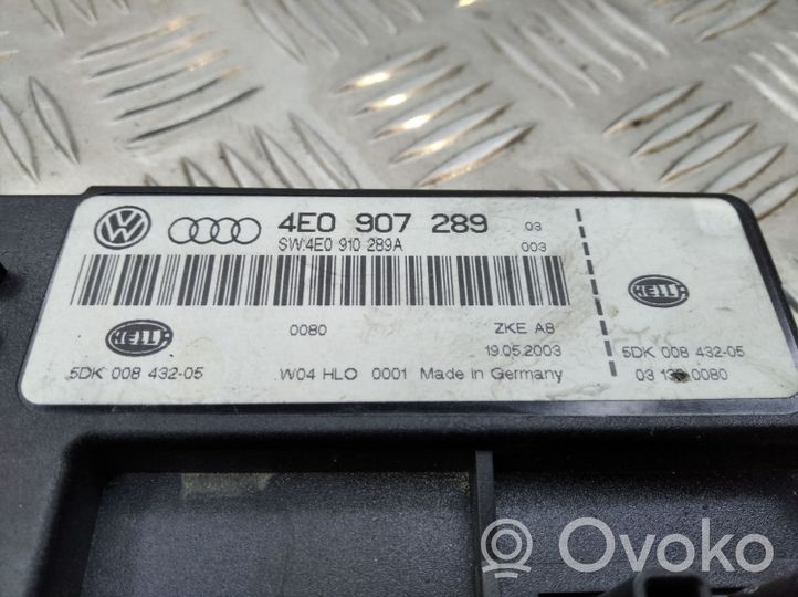 Audi A8 S8 D3 4E Komforto modulis 4E0907289