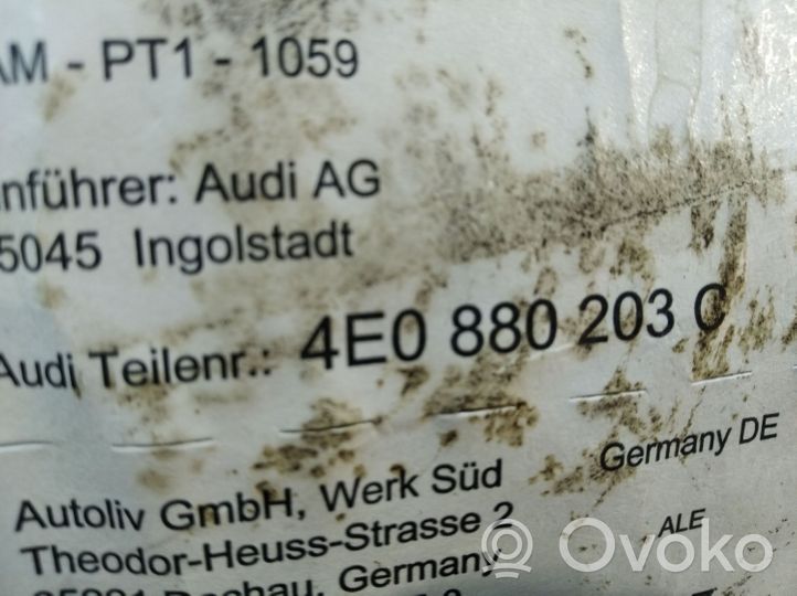 Audi A8 S8 D3 4E Keleivio oro pagalvė 4E0880203C