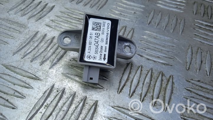 Mercedes-Benz C AMG W204 Airbag deployment crash/impact sensor A2048210651