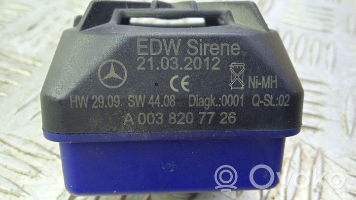 Mercedes-Benz CLS C218 AMG Alarmes antivol sirène A0038207726