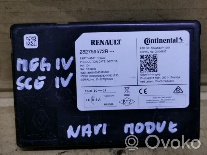 Renault Megane IV GPS-navigaation ohjainlaite/moduuli 282759572R