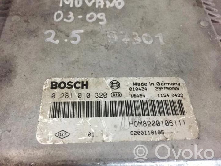 Opel Movano B Centralina/modulo motore ECU 8200110105