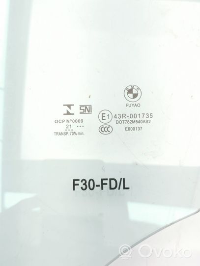 BMW 3 F30 F35 F31 Etuoven ikkunalasi, neliovinen malli 43R001735