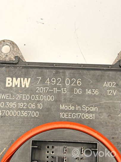 BMW 3 F30 F35 F31 Xenon-valojen ohjainlaite/moduuli 7492026