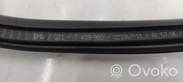 BMW 3 G20 G21 Joint d'étanchéité en caoutchouc pour porte arrière 7433980