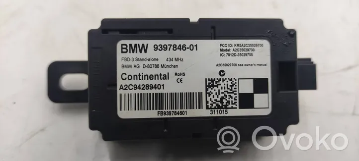 BMW 3 GT F34 Antenna control unit 9397846