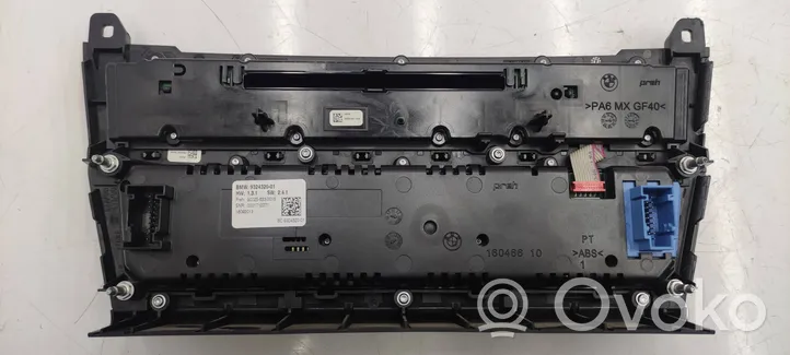 BMW 5 F10 F11 Climate control unit 9324320