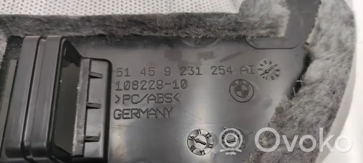 BMW 4 F32 F33 Paneļa dekoratīvās apdares vairogs (apakšējais) 9231254