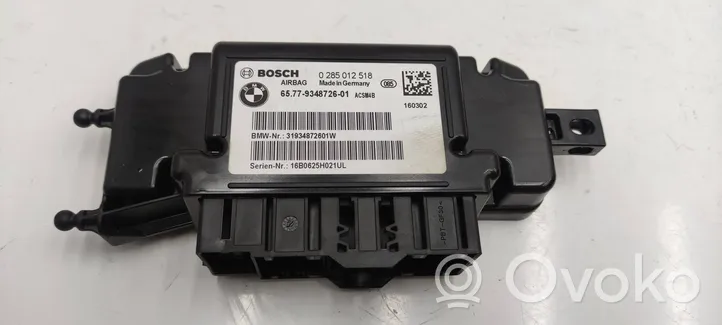 BMW 4 F32 F33 Module de contrôle airbag 9348726