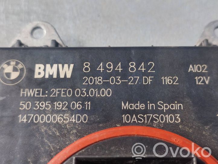BMW X2 F39 Module de contrôle de ballast LED 8494842