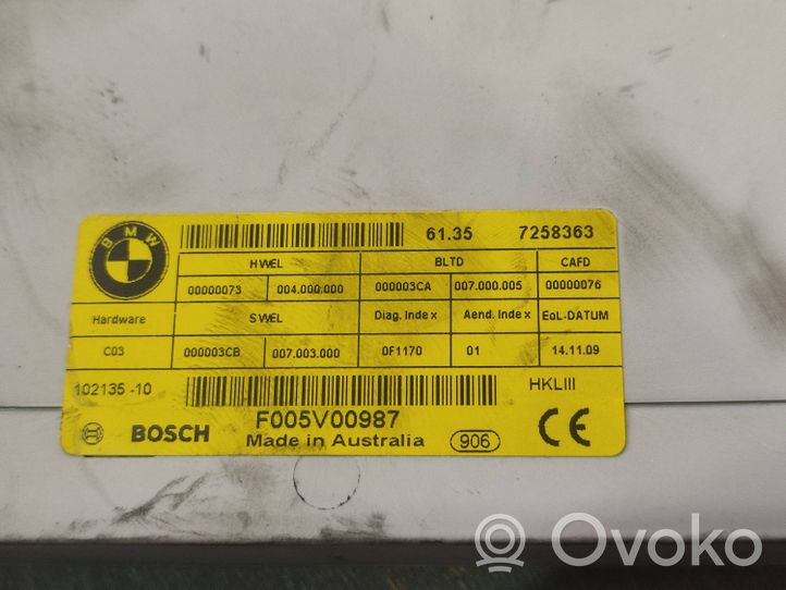 BMW 7 F01 F02 F03 F04 Sterownik / Moduł elektrycznej klapy tylnej / bagażnika 7258363