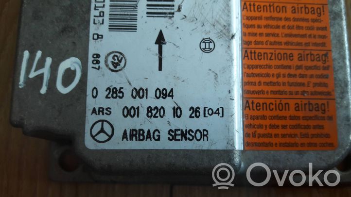 Mercedes-Benz C W202 Sterownik / Moduł Airbag 0018201026