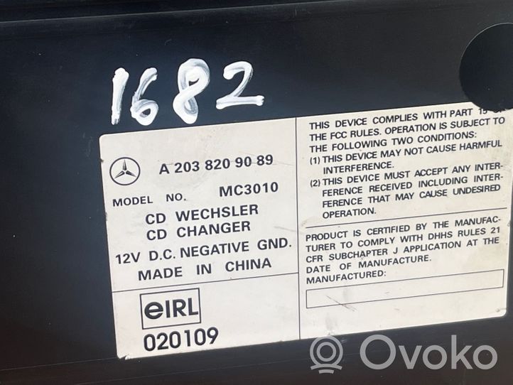 Mercedes-Benz C W203 Cambiador de CD/DVD A2038209089