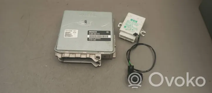 BMW 3 E36 Kit calculateur ECU et verrouillage 0281001711