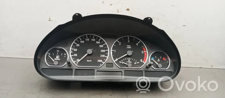 BMW 3 E46 Compteur de vitesse tableau de bord 0263606343