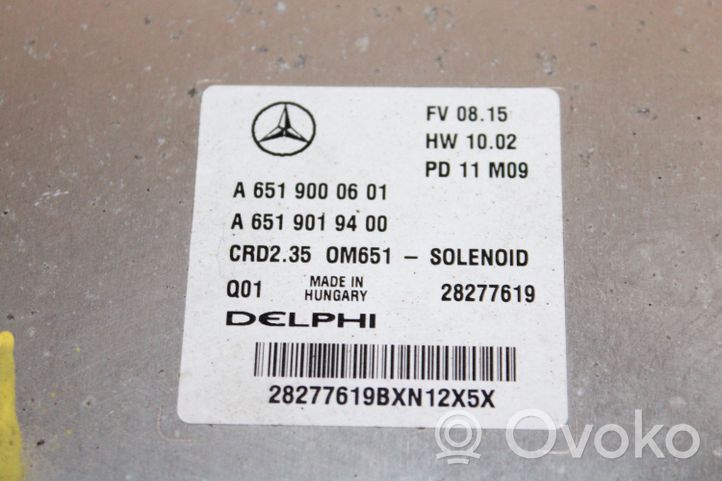 Mercedes-Benz Sprinter W906 Komputer / Sterownik ECU i komplet kluczy 28277619