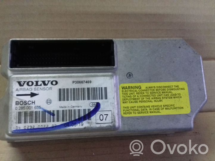 Volvo S60 Turvatyynyn ohjainlaite/moduuli 0285001655