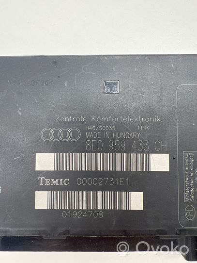 Audi A4 S4 B7 8E 8H Modulo comfort/convenienza 8E0959433CH