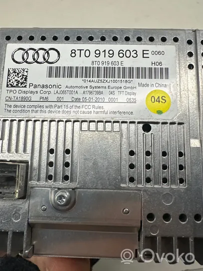 Audi A4 S4 B8 8K Monitori/näyttö/pieni näyttö 8T0919603E