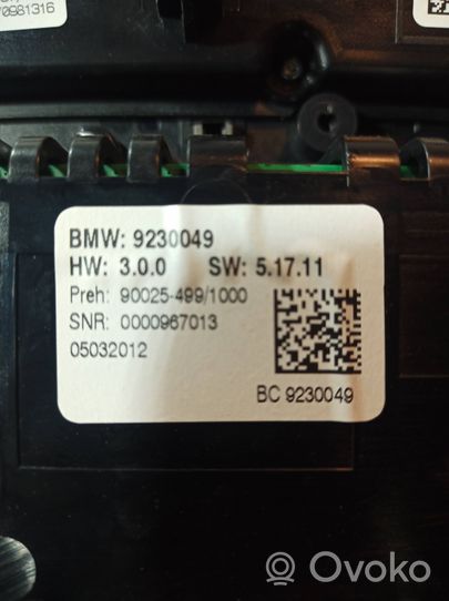 BMW 5 F10 F11 Mascherina climatizzatore/regolatore riscaldamento 9230049