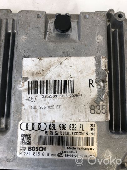 Audi A6 S6 C6 4F Variklio valdymo blokas 03L906022FL