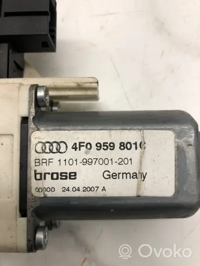 Audi A6 S6 C6 4F Moteur de lève-vitre de porte arrière 4F0959801C