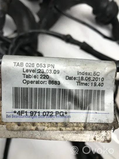 Audi A6 S6 C6 4F Faisceau de câblage pour moteur 4F1971072