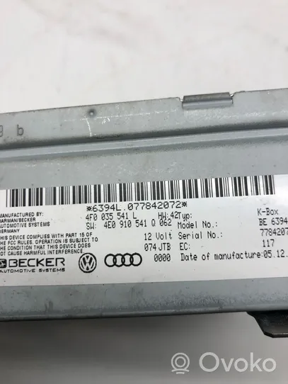 Audi A6 S6 C6 4F Radija/ CD/DVD grotuvas/ navigacija 4F0035541L