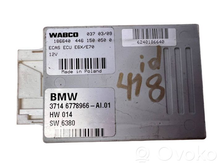 BMW X5 E70 Sterownik / Moduł zawieszenia pneumatycznego 6778966