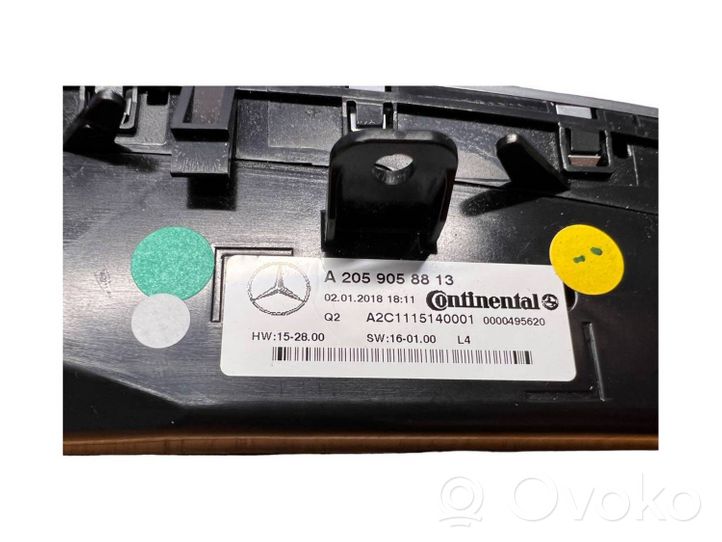 Mercedes-Benz C W205 Unidad de control climatización A2059058813