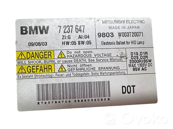 BMW 7 F01 F02 F03 F04 Ajovalojen virranrajoitinmoduuli Xenon 7237647