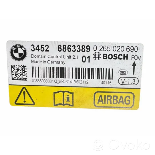 BMW 3 F30 F35 F31 Sterownik / Moduł Airbag 34526863389