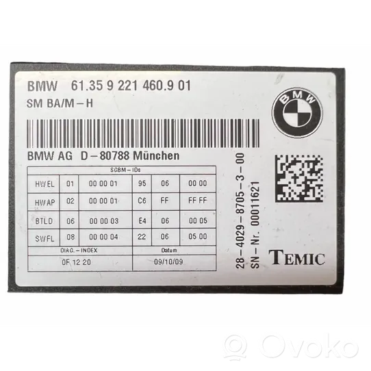 BMW 7 F01 F02 F03 F04 Sėdynės valdymo blokas 61359221460