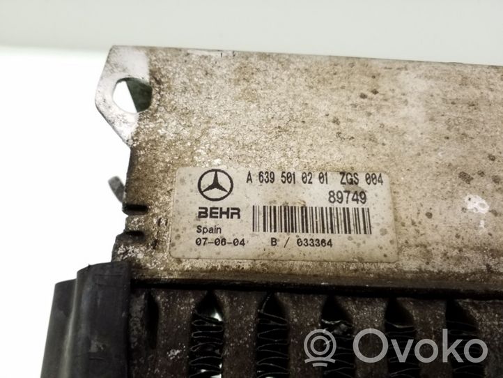 Mercedes-Benz Vito Viano W639 Refroidisseur intermédiaire A6395010201