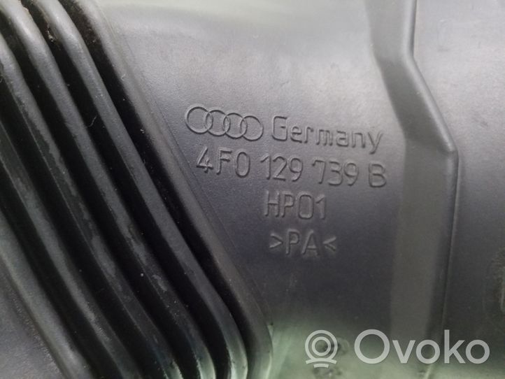 Audi A6 S6 C6 4F Część rury dolotu powietrza 4F0129739B