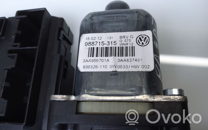 Volkswagen Passat Alltrack Priekinis varikliukas langų pakėlėjo 988715315