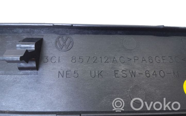 Volkswagen PASSAT CC Rivestimento del vano portaoggetti del cruscotto 3C1857212AC