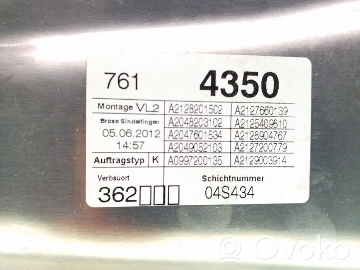 Mercedes-Benz E W212 Priekinis el. lango pakėlimo mechanizmas be varikliuko 981692105