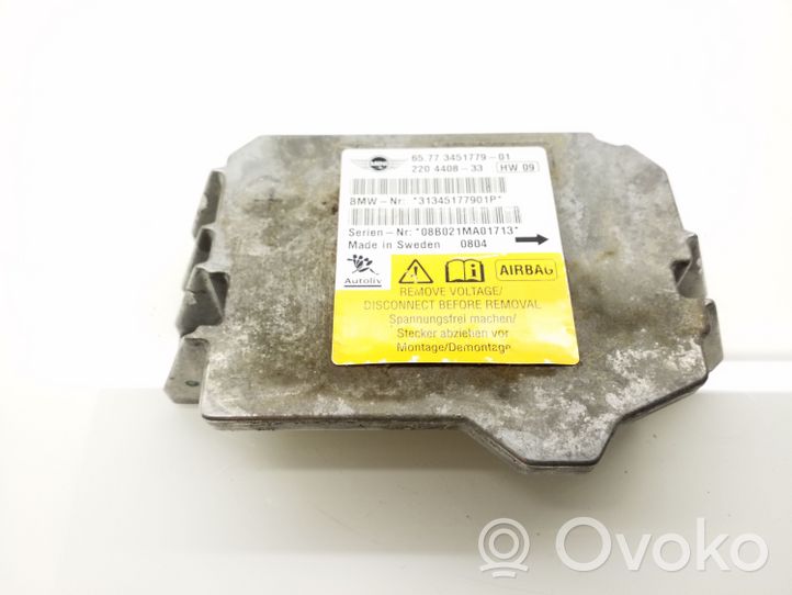 Mini One - Cooper Clubman R55 Module de contrôle airbag 31345177901