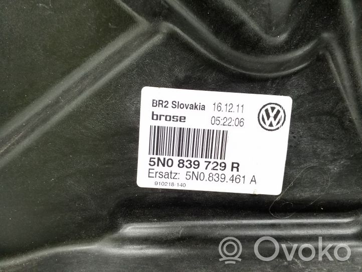 Volkswagen Tiguan Rear window lifting mechanism without motor 5N0839729R