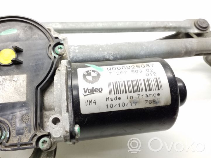 BMW 1 F20 F21 Tringlerie et moteur d'essuie-glace avant 726750302