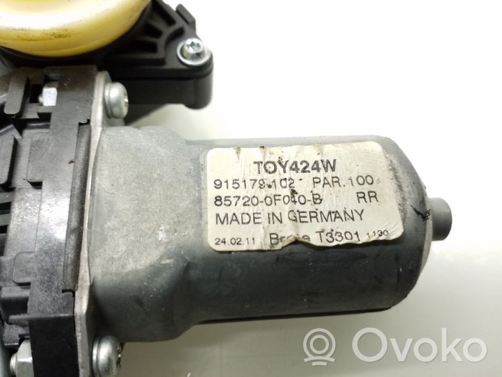 Toyota Verso Moteur de lève-vitre de porte arrière 698400F040