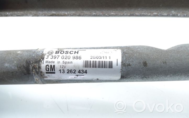 Opel Astra J Mechanizm i silniczek wycieraczek szyby przedniej / czołowej 1137328582