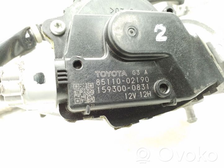 Toyota Auris 150 Motor y varillaje del limpiaparabrisas delantero 8511002190