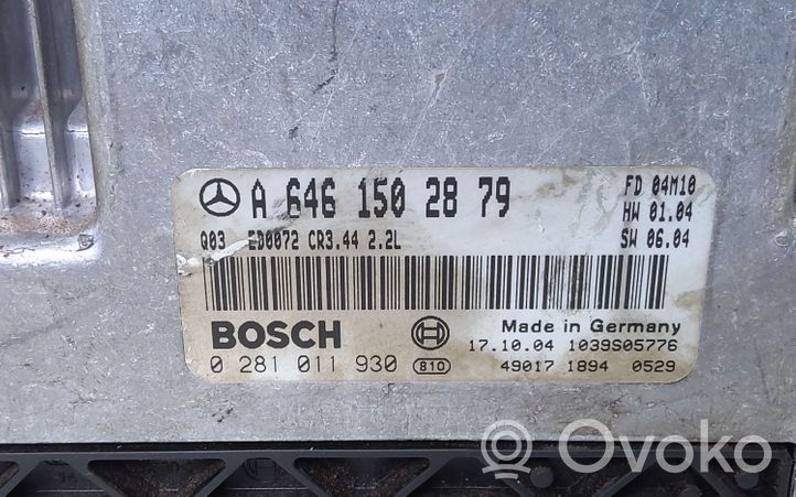 Mercedes-Benz C W203 Calculateur moteur ECU A6461502879