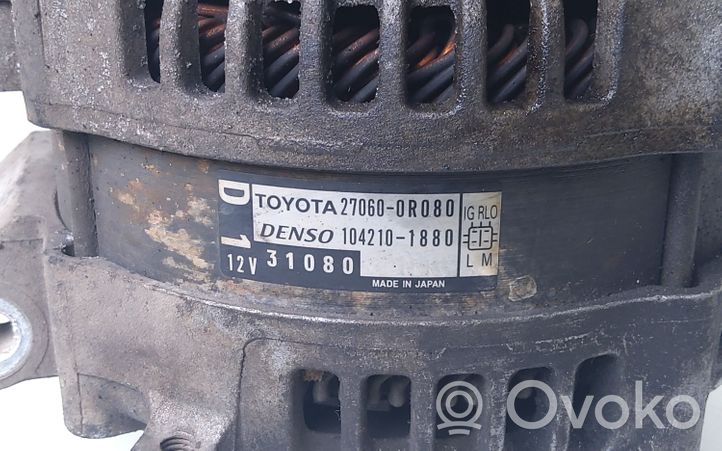 Toyota Avensis T270 Generaattori/laturi 270600R080