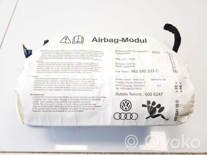 Audi A8 S8 D3 4E Airbag de passager 4E0880203C