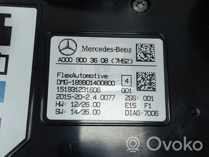 Mercedes-Benz B W245 Etuistuimen valo A0009003608