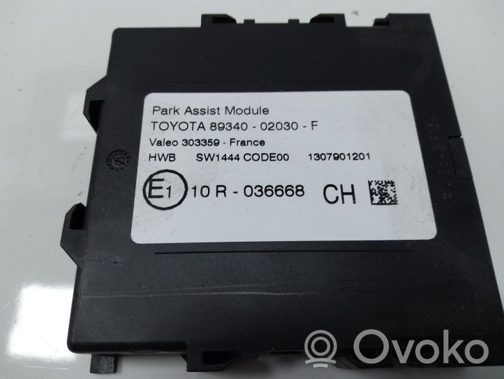 Toyota Auris 150 Pysäköintitutkan (PCD) ohjainlaite/moduuli 8934002030
