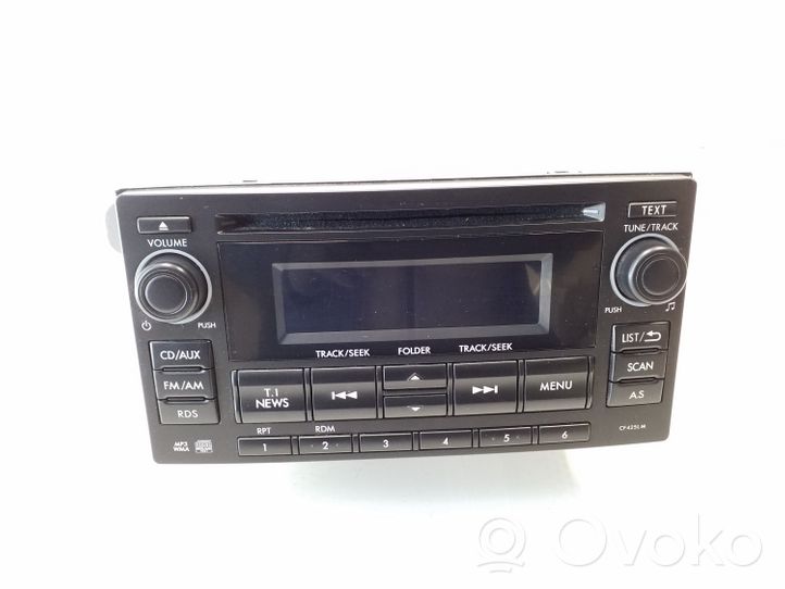 Subaru Forester SH Unité principale radio / CD / DVD / GPS 86201SG420
